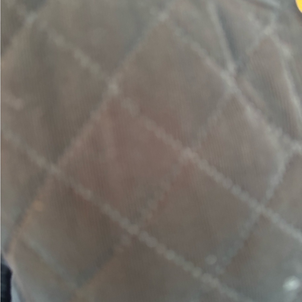 Travelers By Chico’s Quilted Jacket. Gold Chain Trim Interwoven W/Leather Size L - Picture 5 of 6